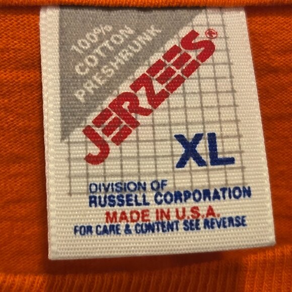 VTG 90s Jerzees XL Orange Halloween T-Shirt Witch Ghost Pumpkin BOO Made in USA - Picture 3 of 7